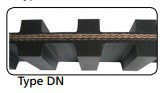 Tažný pás oboustraně ozubený (gurt) DN40/75 děrovaný 30x6