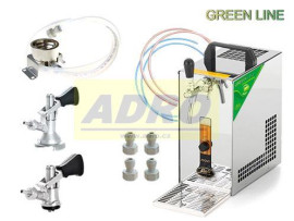 PYGMY 25/K GREEN LINE, bajonet, plochý + sanitační adaptér - set
