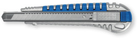 Hliníkový nůž s gumovou rukojetí 18 mm,  405732