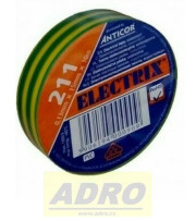 Páska elektroizolační 211 PVC/15x10x0,13/žluto-zelená