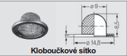 Sítko-filtr kloboučkové, velikost ok 0,5 mm; 065.252.26