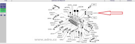 Hydraulický rozváděč kpl.; 047474