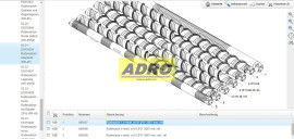 Válec č.7 kpl. pr.133x6,3x2684 mm, bez, RR-45,  120664611