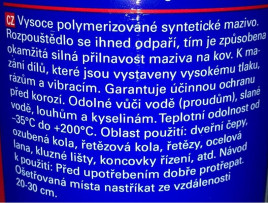 Vysoce výkonné mazivo sprej 500ml, 147663