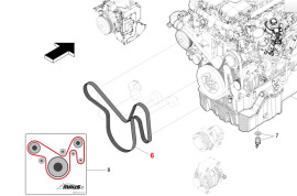 Řemen motoru 8K 2317, Maus 5,  226066