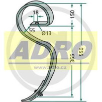 Pero komplet s hrotem 32x10,  23532 RS2977S