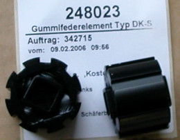 Gumové uložení hřídele autopilota Typ DK-S 15x25,  248023