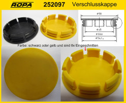 Víčko plast (PU) pro rolnu TPU 252096/252106,  252097