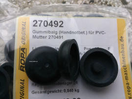 Gumové víčko (ruční ovládání) pro PVC-matici,  270492