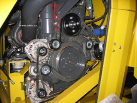 Rolna s držákem pro řemen motoru OM926,  303091