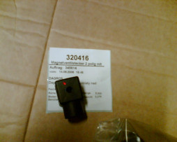 Konektor MV 2-pin s LED diod červená černý (SW-Magnet),  320416