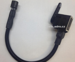 Potenciometr-(hranatý + kabel) (B08-10, černý),  320472