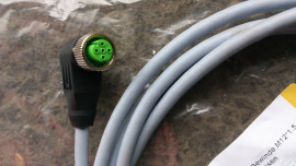 Konektor 5-pin se závitem M12x1,5 s 2m kabelem,  320777