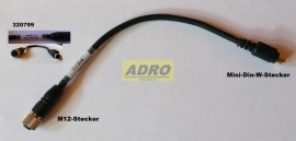 video-kabel adapter MK496, 20cm (MiniDIN / M12),  320799