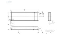 Radiator topení euro kabina, výměník,  352357