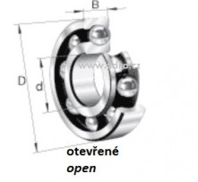 Ložisko kuličkové 6308 A; O-40010119