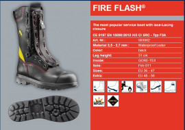 Zásahová obuv FIRE FLASH, No.503002 !!! NAHRAZENO !!! 503005