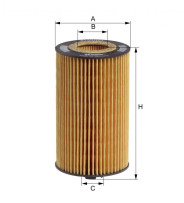 filtr olejový mot. vložka; E160H01 D28