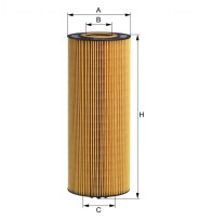 Filtr olejový mot. vložka; E500H D129