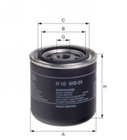 Filtr olejový-hydr.; H10WD01