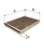 Filtr kabinový (aktivní uhlík); K1237A