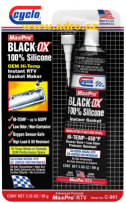 BLACK OX SILICON® - vysokoteplotní silikonový tmel, černý; 110069