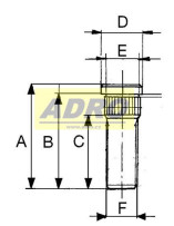 Šroub kola M14x1,5x55; 0329600030