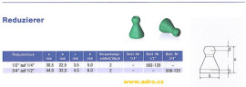 Redukce 1/2' na 1/4' ; 502-120