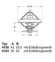 Termostat MAN D2876 LF02, LE105, 83°; 51.06402-0060