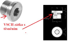 Zátka DIN 908 VSCH-R 1/8' -WD; 9441.86101