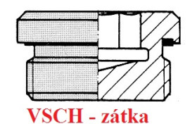 Zátka DIN 908 VSCH-R 1/8' -WD; 9441.86101