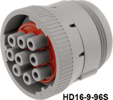 Konektor:kulatý, HD10, zásuvka, PIN:9, Zajištění:bajonetový; HD16-9-96S
