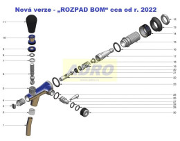 Koh-páčka kompenzátoru chr.(26)