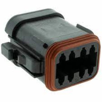 Konektor:vodič-vodič, DT06, zásuvka, 8-pin, bez kontaktů; DT06-08SA-CE11