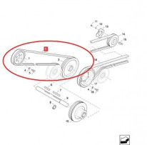 Řemen pohonu drtiče od motoru CT; 84817633