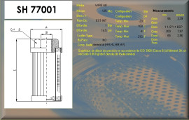 Filtr olejový hydr. vložka; SH 77001