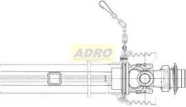 Pol.kardanu SFT S8 1 3/4 6'(profil 51,7x5,25+vnitřní kryt); CS8R121FXR09ISS