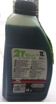 2T motorový polosyntetický olej zelený,  O10-6368   1Lit